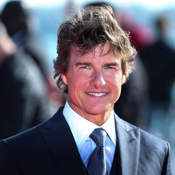 Amerikaanse Acteur Tom Cruise Arriveert Mei 2022 Het Uss Midway — Stockfoto