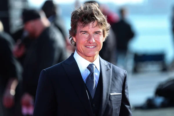 Actor Estadounidense Tom Cruise Llega Estreno Mundial Top Gun Maverick — Foto de Stock