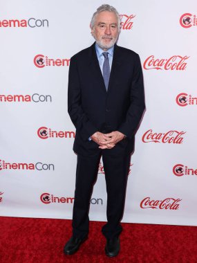 Amerikalı aktör Robert De Niro, Ulusal Tiyatro Sahipleri Derneği 'nin 28 Nisan 2022' de Las Vegas, ABD 'de gerçekleştirdiği CinemaCon Büyük Ekran Başarı Ödülleri' ne katılıyor.