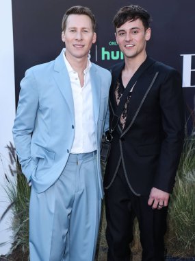 Dustin Lance Black ve Tom Daley, 20 Nisan 2022 'de Hollywood Atletizm Kulübü' nde düzenlenen FX 'in 