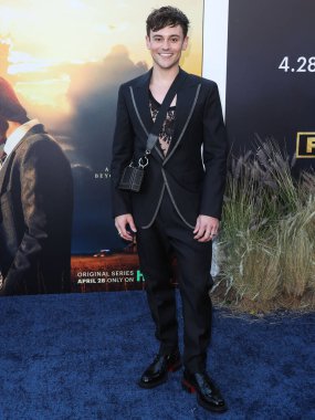 İngiliz dalgıç Tom Daley, 20 Nisan 2022 'de Hollywood Atletizm Kulübü' nde düzenlenen FX 'in 