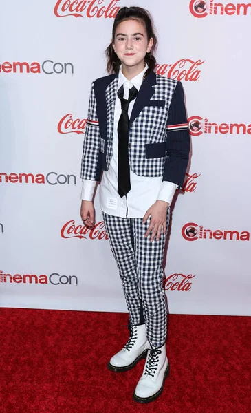 American Actress Abby Ryder Fortson Arrives Cinemacon Big Screen Achievement — Stock Photo, Image