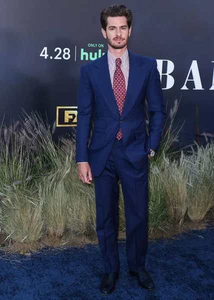 イギリス系アメリカ人俳優のアンドリュー ガーフィールドが 2022年4月20日にハリウッド アスレティッククラブで開催されたFxの Banner Heaven のロサンゼルスプレミアに到着した — ストック写真