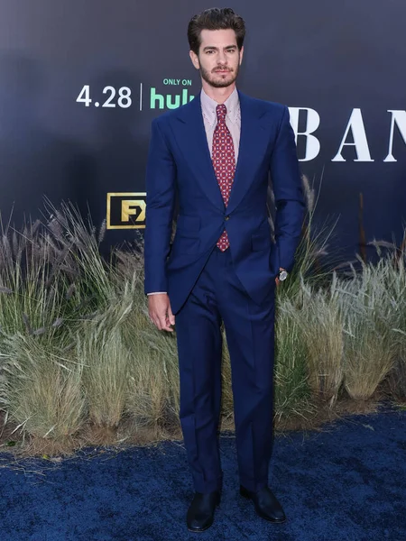 Engels Amerikaanse Acteur Andrew Garfield Arriveert April 2022 Bij Los — Stockfoto