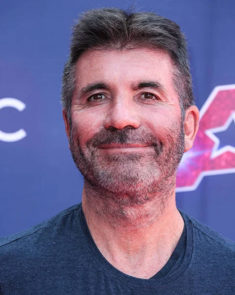 Αγγλική Τηλεοπτική Προσωπικότητα Simon Cowell Φτάνει Στο Nbc America Got — Φωτογραφία Αρχείου