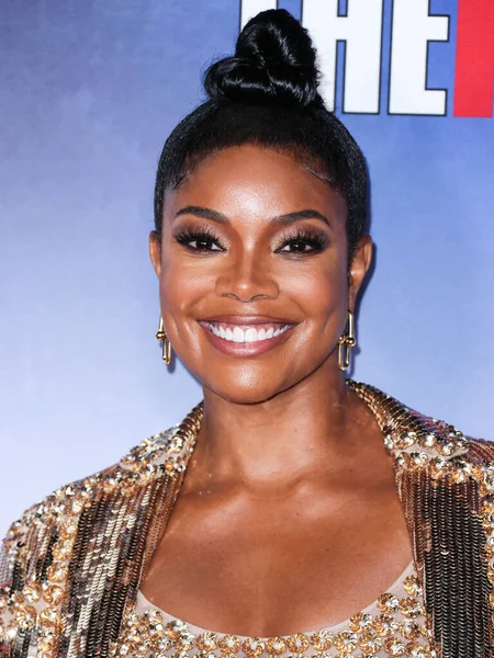 Actriz Estadounidense Gabrielle Union Vistiendo Valentino Llega Proyección Especial Netflix — Foto de Stock