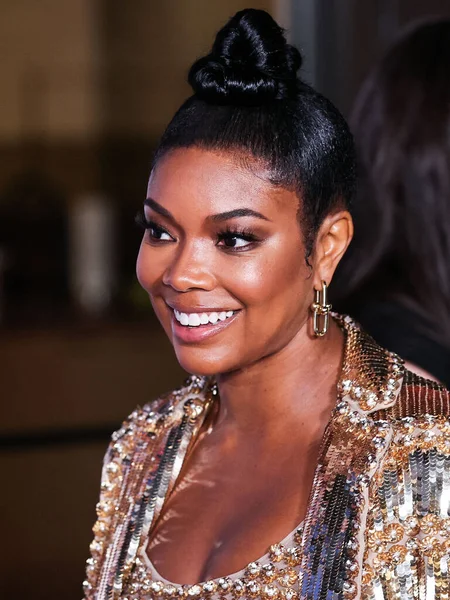 Actriz Estadounidense Gabrielle Union Vistiendo Valentino Llega Proyección Especial Netflix — Foto de Stock