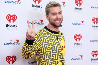 Lance Bass, 2022 iHeartRadio Müzik Festivali 'nde basın odasında poz veriyor - 23 Eylül 2022' de Las Vegas, Nevada, ABD 'de T-Mobile Arena' da düzenlenen birinci gece. 