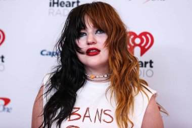 Gayle (Taylor Gayle Rutherfurd), 24 Eylül 2022 'de ABD' nin Las Vegas, Nevada kentindeki T-Mobile Arena 'da düzenlenen iHeartRadio Music Festival' de basın odasında poz verdi..