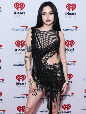 Maggie Lindemann, 24 Eylül 2022 'de Las Vegas, Nevada' da T-Mobile Arena 'da düzenlenen iHeartRadio Music Festival' de basın odasında poz verdi.