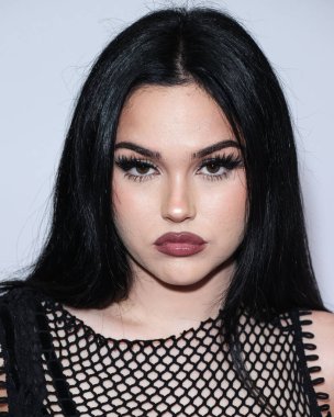 Maggie Lindemann, 24 Eylül 2022 'de Las Vegas, Nevada' da T-Mobile Arena 'da düzenlenen iHeartRadio Music Festival' de basın odasında poz verdi.