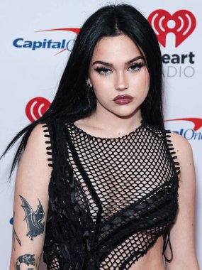 Maggie Lindemann, 24 Eylül 2022 'de Las Vegas, Nevada' da T-Mobile Arena 'da düzenlenen iHeartRadio Music Festival' de basın odasında poz verdi.