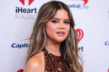 Maren Morris, 24 Eylül 2022 'de Las Vegas, Nevada' da T-Mobile Arena 'da düzenlenen iHeartRadio Music Festival' de basın odasında poz verdi.
