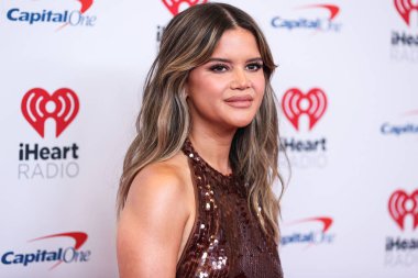 Maren Morris, 24 Eylül 2022 'de Las Vegas, Nevada' da T-Mobile Arena 'da düzenlenen iHeartRadio Music Festival' de basın odasında poz verdi.