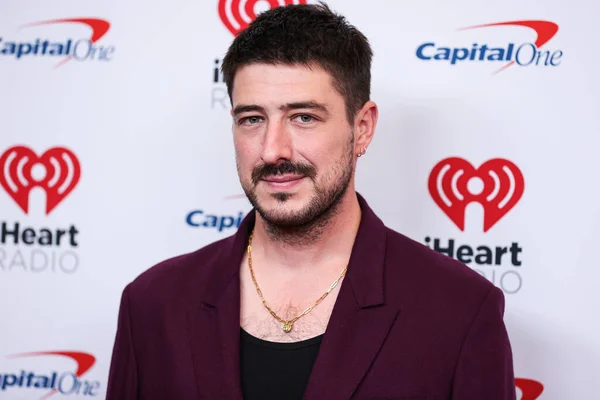 Marcus Mumford Posa Sala Prensa 2022 Iheartradio Music Festival Noche —  Fotos de Stock