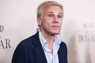 Avusturyalı-Alman aktör Christoph Waltz, 28 Eylül 2022 'de Los Angeles, Kaliforniya, ABD' de bulunan Amerika Tiyatro Kompleksi 'nin Yönetmenler Birliği' nde düzenlenen Quiver Distribution 'ın' Dead For A Dollar 'şarkısının Los Angeles prömiyerine geldi..
