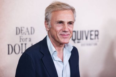 Avusturyalı-Alman aktör Christoph Waltz, 28 Eylül 2022 'de Los Angeles, Kaliforniya, ABD' de bulunan Amerika Tiyatro Kompleksi 'nin Yönetmenler Birliği' nde düzenlenen Quiver Distribution 'ın' Dead For A Dollar 'şarkısının Los Angeles prömiyerine geldi..