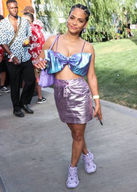 Amerikalı aktris Christina Milian, REVOLVE X 'e katılıyor. H.wood Group REVOLVE FESTIVAL 2022, 16 Nisan 2022, Merv Griffin Estate, La Quinta, Riverside, Kaliforniya, ABD. 