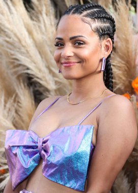 Amerikalı aktris Christina Milian, REVOLVE X 'e katılıyor. H.wood Group REVOLVE FESTIVAL 2022, 16 Nisan 2022, Merv Griffin Estate, La Quinta, Riverside, Kaliforniya, ABD. 