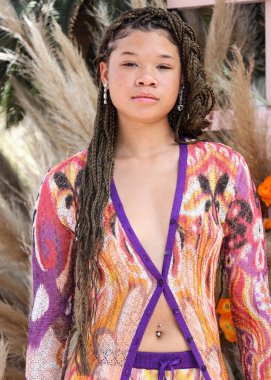 Amerikalı aktris Storm Reid, REVOLVE X 'e katılıyor. 16 Nisan 2022' de ABD 'nin Kaliforniya eyaletinin başkenti La Quinta' da düzenlenen H.wood Group REVOLVE FESTIVAL 2022 'ye katılıyor.. 