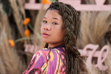 Amerikalı aktris Storm Reid, REVOLVE X 'e katılıyor. 16 Nisan 2022' de ABD 'nin Kaliforniya eyaletinin başkenti La Quinta' da düzenlenen H.wood Group REVOLVE FESTIVAL 2022 'ye katılıyor.. 