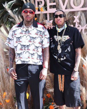 YG ve Tyga, REVOLVE X 'e katıldılar. H.wood Group REVOLVE FESTIVAL 2022, 16 Nisan 2022, Merv Griffin Estate, La Quinta, Riverside, Kaliforniya, ABD. 
