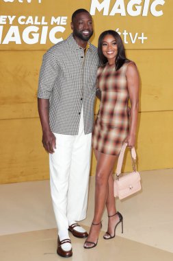 Dwyane Wade ve Gabrielle Union, 14 Nisan 2022 'de Westwood, Los Angeles, Kaliforniya, ABD' deki Regency Village Theatre 'da düzenlenen Apple' ın 