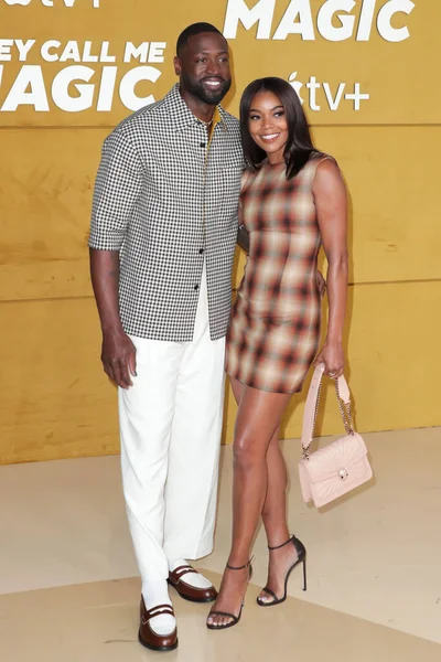 Dwyane Wade ve Gabrielle Union, 14 Nisan 2022 'de Westwood, Los Angeles, Kaliforniya, ABD' deki Regency Village Theatre 'da düzenlenen Apple' ın 