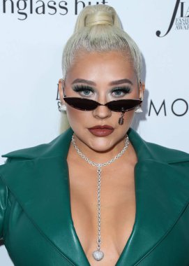 Beverly Hills, Birleşik Devletler. 10 Nisan 2022 'de. Amerikalı şarkıcı ve söz yazarı Christina Aguilera, The Daily Front Row 'un 6. Moda Ödülleri' ne geldi. 