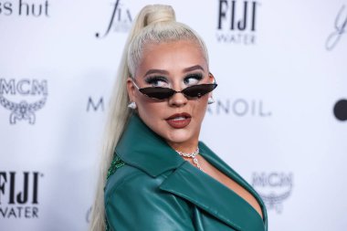 Beverly Hills, Birleşik Devletler. 10 Nisan 2022 'de. Amerikalı şarkıcı ve söz yazarı Christina Aguilera, The Daily Front Row 'un 6. Moda Ödülleri' ne geldi. 