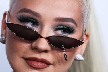 Beverly Hills, Birleşik Devletler. 10 Nisan 2022 'de. Amerikalı şarkıcı ve söz yazarı Christina Aguilera, The Daily Front Row 'un 6. Moda Ödülleri' ne geldi. 