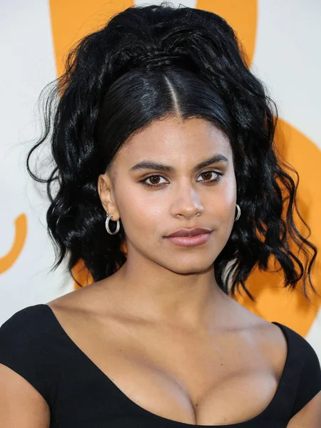 Alman-Amerikan aktris Zazie Beetz, 12 Nisan 2022 'de Los Angeles, Kaliforniya' da Ace Hotel 'deki The Theatre' da düzenlenen DreamWorks Animasyon 'un Özel Gösterimi' ne geldi.. 