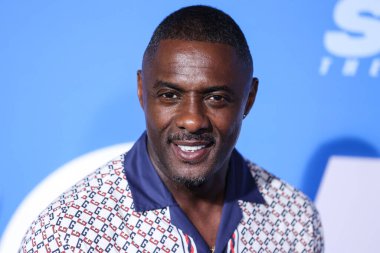 Gucci giyen İngiliz-Sierra Leonean aktör Idris Elba, 5 Nisan 2022 'de Westwood, Los Angeles, Kaliforniya, ABD' deki Regency Village Theatre 'da düzenlenen' Sonic The Kirpi 2 'nin Los Angeles Premiere gösterimine geldi.. 