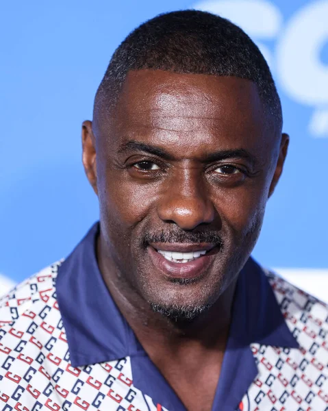 Attore Inglese Sierra Leonean Idris Elba Indossando Gucci Arriva Alla — Foto Stock