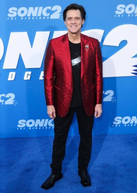 Kanadalı-Amerikalı aktör Jim Carrey, 5 Nisan 2022 'de Westwood, Los Angeles, Kaliforniya' da Regency Village Theatre 'da düzenlenen' Sonic The Hedgehog 2 'nin Los Angeles Premiere Show' una geldi.. 