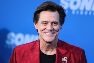 Kanadalı-Amerikalı aktör Jim Carrey, 5 Nisan 2022 'de Westwood, Los Angeles, Kaliforniya' da Regency Village Theatre 'da düzenlenen' Sonic The Hedgehog 2 'nin Los Angeles Premiere Show' una geldi.. 