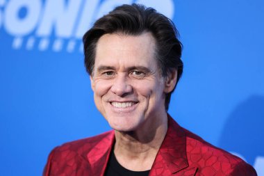 Kanadalı-Amerikalı aktör Jim Carrey, 5 Nisan 2022 'de Westwood, Los Angeles, Kaliforniya' da Regency Village Theatre 'da düzenlenen' Sonic The Hedgehog 2 'nin Los Angeles Premiere Show' una geldi.. 