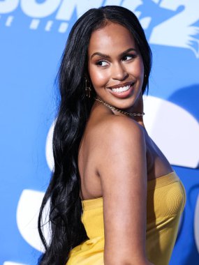 Somalili-Amerikalı aktris Sabrina Dhowre Elba, 5 Nisan 2022 'de Westwood, Los Angeles, Kaliforniya, ABD' deki Regency Village Theatre 'da düzenlenen' Sonic The Kirpi 2 'nin Los Angeles Premiere gösterimine geldi.. 