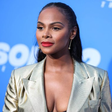 Amerikalı aktris Tika Sumpter, 5 Nisan 2022 'de Westwood, Los Angeles, Kaliforniya, ABD' deki Regency Village Theatre 'da düzenlenen' Sonic The Hedgehog 2 'nin Los Angeles Premiere Screening' ine geldi.. 