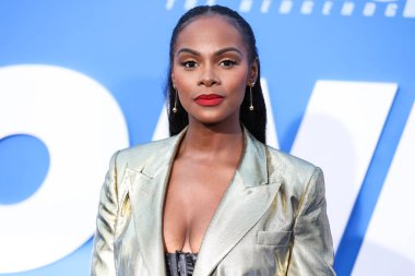 Amerikalı aktris Tika Sumpter, 5 Nisan 2022 'de Westwood, Los Angeles, Kaliforniya, ABD' deki Regency Village Theatre 'da düzenlenen' Sonic The Hedgehog 2 'nin Los Angeles Premiere Screening' ine geldi.. 