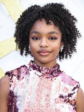 Marsai Martin, 24 Mart 2022 'de Beverly Wilshire Four Seasons Oteli' nde düzenlenen 'Siyah Sinema Evreni' nin Hollywood Ödülleri 'nde Siyah Kadınlar Öğle Yemeği Yıldönümünde 2022' ye geliyor.