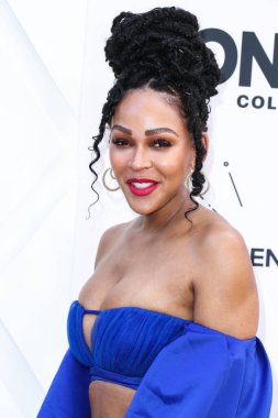Meagan Good, 24 Mart 2022 'de Beverly Wilshire Four Seasons Oteli' nde düzenlenen 'Siyah Sinema Evreni' nin Hollywood Ödülleri 'nde Siyah Kadınlar Öğle Yemeği Yıldönümünde 2022.
