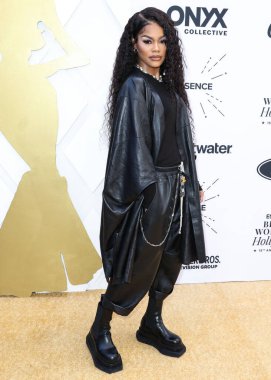 Teyana Taylor, 24 Mart 2022 'de Beverly Wilshire Four Seasons Oteli' nde düzenlenen 'Siyah Sinema Evreni' nin Hollywood Ödülleri 'nde Siyah Kadınlar Öğle Yemeği Yıldönümünde 2022.