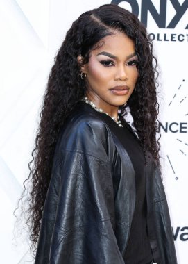 Teyana Taylor, 24 Mart 2022 'de Beverly Wilshire Four Seasons Oteli' nde düzenlenen 'Siyah Sinema Evreni' nin Hollywood Ödülleri 'nde Siyah Kadınlar Öğle Yemeği Yıldönümünde 2022.