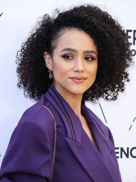 Nathalie Emmanuel, 24 Mart 2022 'de Beverly Wilshire Four Seasons Oteli' nde düzenlenen Hollywood Ödülleri 'nde Siyahi Kadınlar Öğle Yemeği Yıldönümünde 