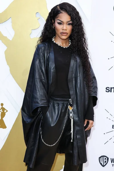 Teyana Taylor, 24 Mart 2022 'de Beverly Wilshire Four Seasons Oteli' nde düzenlenen 'Siyah Sinema Evreni' nin Hollywood Ödülleri 'nde Siyah Kadınlar Öğle Yemeği Yıldönümünde 2022.