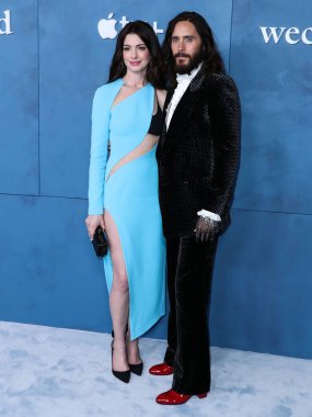 Amerikalı aktris Anne Hathaway ve Amerikalı aktör Jared Leto, 17 Mart 2022 'de ABD' nin Kaliforniya eyaletinin Los Angeles kentinde bulunan Academy Museum of Motion Pictures 'da düzenlenen Global Premiere Of Apple TV +' Weashed 'e geldiler.. 