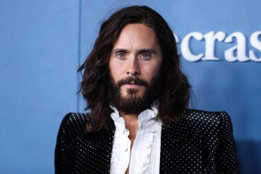 Amerikalı aktör Jared Leto, 17 Mart 2022 'de ABD' nin Kaliforniya eyaletinin Los Angeles kentinde bulunan Akademi Sinema Müzesi 'nde düzenlenen Apple TV +' WeCrash 'in Global Prömiyerine geldi..