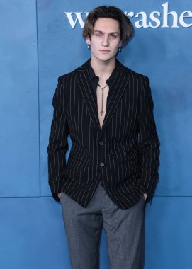 Lil Huddy, 17 Mart 2022 'de Los Angeles, Kaliforniya, ABD' deki Akademi Sinema Müzesi 'nde düzenlenen Apple TV +' Weashed 'in küresel galasına geldi.. 