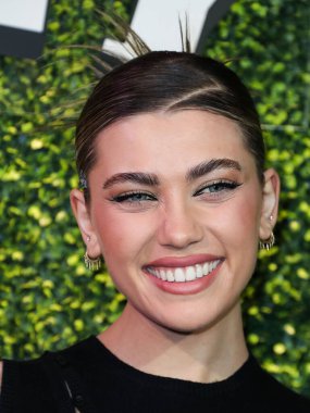 Amelie Zilber, 15 Mart 2022 'de ABD' nin Kaliforniya eyaletinin Los Angeles kentinde 27 numaralı terminalde düzenlenen Sunny Votka Fırlatma Partisi 'ne ulaştı..